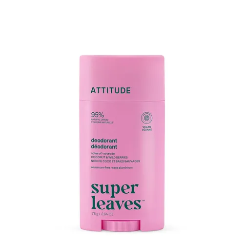 Miniatura 10 de ATTITUDE Desodorante sin aluminio, ingredientes de origen natural, verificado por EWG, control de olores con bicarbonato de sodio, Twist & Glide