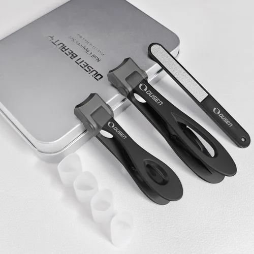 Miniatura 9 de Cortaúñas con atrapador, cortaúñas gruesas con apertura de mandíbula ancha antisalpicaduras para personas mayores, cortador de uñas autocolectable