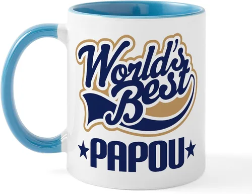 Miniatura 18 de CafePress Papou (Worlds Best) Taza de café de cerámica (11 oz (11.0 fl oz)