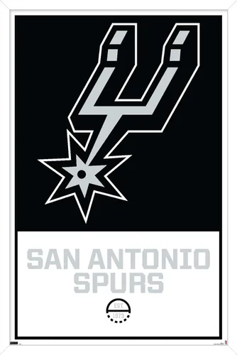 Miniatura 12 de Trends International NBA San Antonio Spurs - Póster de pared con logotipo 21, 22.375 x 34 pulgadas, paquete de póster y montaje prémium Paquete