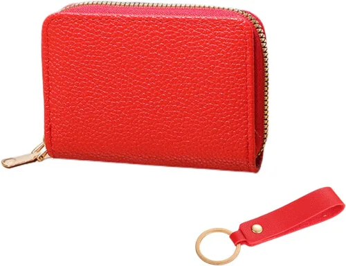 Miniatura 7 de PEIQICHU Estuches de tarjetas para mujer, Rojo -, Moda