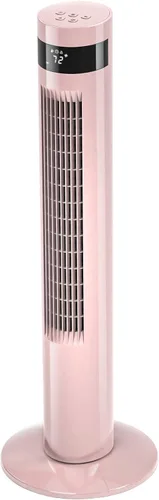 Miniatura 11 de Electactic Ventilador de torre portátil eléctrico oscilante, silencioso con control remoto, ventilador de piso sin aspas, 3 modos de velocidad