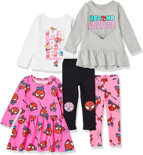 Miniatura 57 de Amazon Essentials Disney Marvel Star Wars Frozen Conjunto de ropa de mezcla y combinación de princesa para niñas y niños pequeños