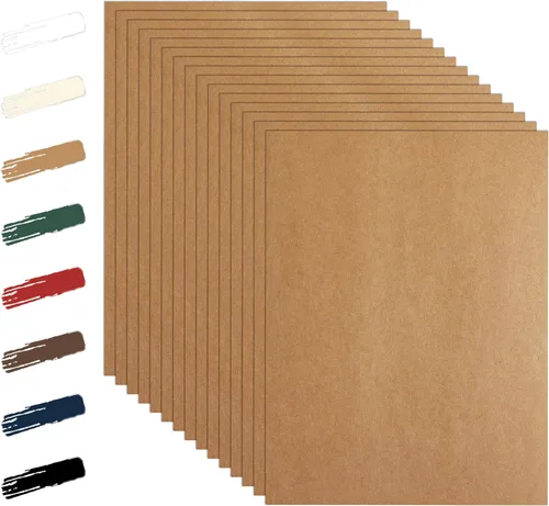 Miniatura 14 de Guakicae 28 hojas de cartulina negra de 8.5 x 11 pulgadas para Halloween, papel pesado de 92 libras para invitaciones de boda, manualidades, memus