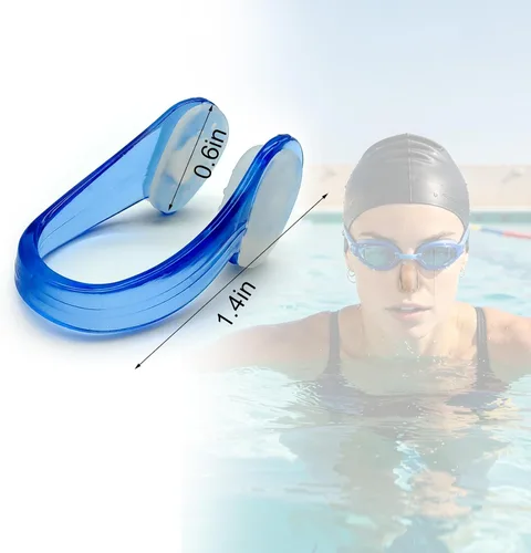Miniatura 3 de Zooshine Juego de 4 clips de nariz antideslizantes impermeables para natación, pinzas de nariz para adultos y niños