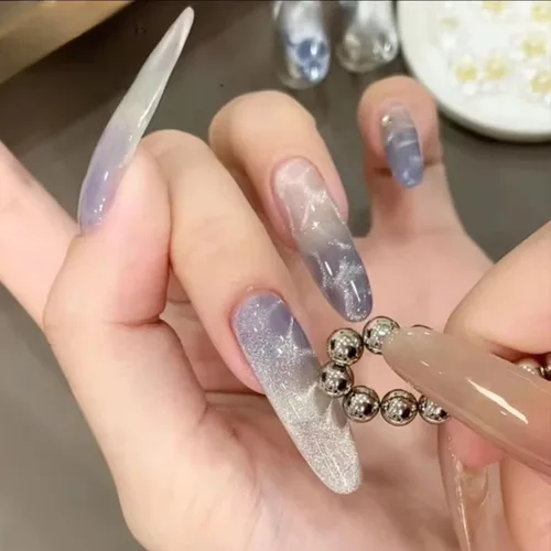 Miniatura 3 de 40 piezas de imanes de ojo de gato para uñas, cuentas magnéticas redondas, efecto de ondulación de agua, ojo de gato, arte de uñas, cuentas