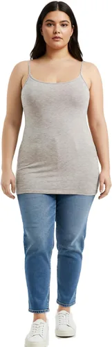 Miniatura 119 de Emmalise Camisola larga casual básica para mujer, con tirantes ajustables, top en capas