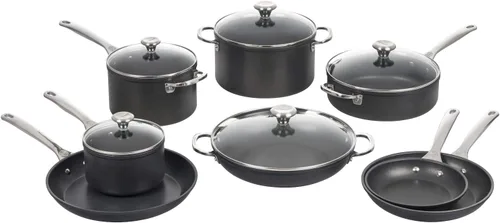 Le Creuset Juego de utensilios de cocina antiadherentes endurecidos, 13 piezas