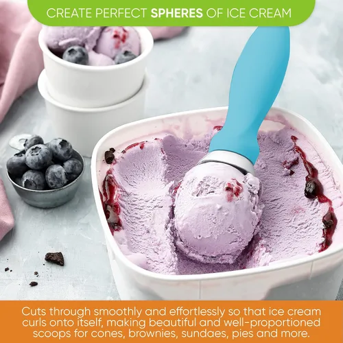 Miniatura 4 de Spring Chef - Cuchara para helado con mango suave, profesional, fuerte y resistente, utensilio de cocina de primera calidad para masa de galletas