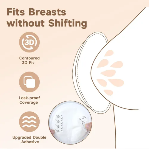 Miniatura 5 de Almohadillas de lactancia desechables ultra absorbentes, almohadillas para el pecho súper suaves y transpirables, hacen que los senos sean ligeros