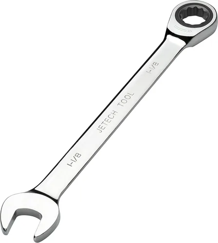 Miniatura 2 de Jetech Llave combinada de trinquete de 1-1/8 pulgadas (paquete de 5) - Llave de engranajes de acero Cr-V de grado industrial métrico en acabado Sae