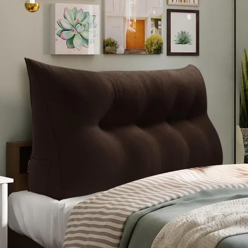 Miniatura 57 de Almohada WOWMAX grande de apoyo con forma triangular, almohada con forma de cuña para respaldo o lectura, cabecero para el día de la Madre