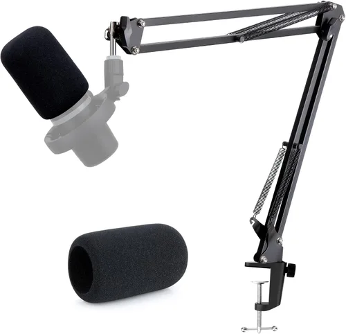 Miniatura 8 de 2 adaptadores de color dorado para micrófono HyperX QuadCast, Blue Yeti, Rode, Razer, Shure y la mayoría de micrófonos USB, montaje de choque