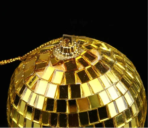 Miniatura 3 de Paquete de 2 adornos de bola de discoteca de espejo, decoración de fiesta de discoteca de los años 70, bola colgante para fiesta o efecto de luz