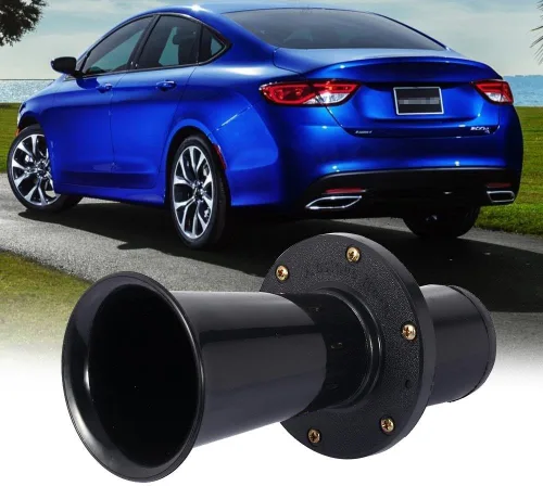 Para aoogah horn Gorgeri 12V 110DB Car Truck Antique Vintage Old Horn Siren - OOO-GAH OOGA (plateado) (negro)