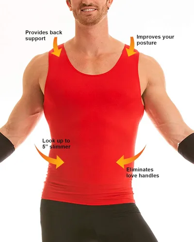Miniatura 4 de Insta Slim musculosa de compresión muscular (Int) para hombre