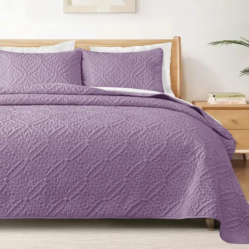 Miniatura 16 de Exclusivo Mezcla Juego de Edredón Individual, Cubrecamas Ligeras y Suaves con 1 Funda de Almohada, Edredones Modernos de Color Azul Aguamarina