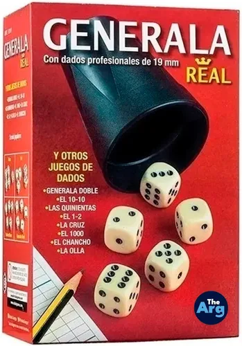 Juegos de mesa - Generala Real | Juego de dados - Juegos para amigos y familiares | Regalos de cumpleaños para mujeres - Regalos para hombres |