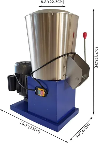Miniatura 6 de Mezclador vertical de harina de acero inoxidable Harina seca 33.1 lbs Mezclador de acero inoxidable Mezclador de pie eléctrico Máquina