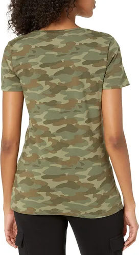 Miniatura 4 de Tienda Essentials - Camiseta de manga corta con cuello redondo y ajuste clásico para mujer, paquete múltiple