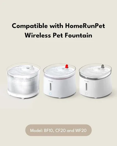 Miniatura 3 de Homerunpet Filtros de fuente para mascotas de repuesto para bombas inalámbricas Fuente de agua para gatos Dispensador de agua para perros