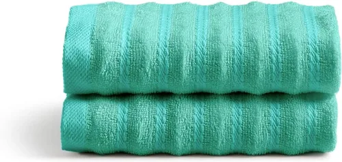Cosy House Collection Juego de 2 toallas de rayón de lujo derivado de mezcla de bambú, ultra suaves, absorbentes y de secado rápido, calidad de