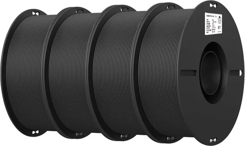 Miniatura 18 de Creality Filamento de impresora 3D, filamento de impresión 3D más resistente y fuerte, precisión +/- 0.001 in, 26.5 lbs, 4.4 lbs, 2 negros, 2