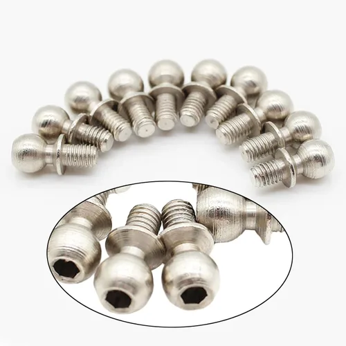 Miniatura 5 de Juego de tornillos de cabeza esférica a control remoto, pieza de actualización, sujetadores duraderos, tornillos RC para Wltoys escala 1:14 camión RC