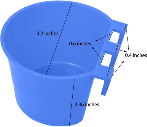 Miniatura 2 de Paquete de 40 Tazas para Jaulas Comederos para Pájaros Cuenco de Semillas Plato de Alimentación y Agua para Pollos Agua y Comida para Conejos Jaulas