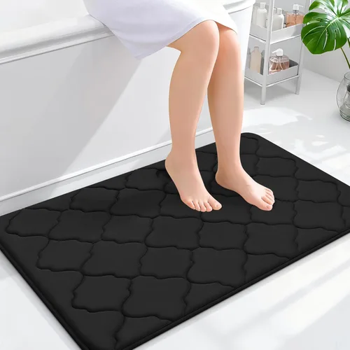 Miniatura 226 de OLANLY Alfombra de Baño de Espuma Viscoelástica de 24 x 16 pulgadas, Ultra Suave y Absorbente, Alfombras de Baño Antideslizantes, Cómodas, Lavables