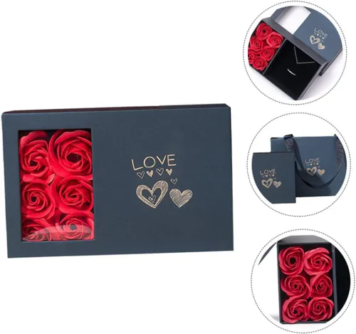 Miniatura 2 de TENDYCOCO 1 Unidades Caja de Embalaje Joyero Joyería de Mano Bolsas Florales Chritmas The Christmas Sto Jewelry Gift Bag Jewelry Holder Flower