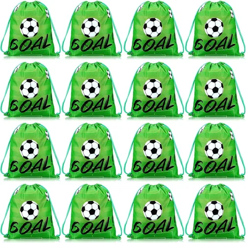 Miniatura 7 de Shappy Paquete de 16 bolsas de béisbol con cordón para recuerdos de fiesta, 12 x 10 pulgadas, bolsas de regalo, suministros de equipo, regalos