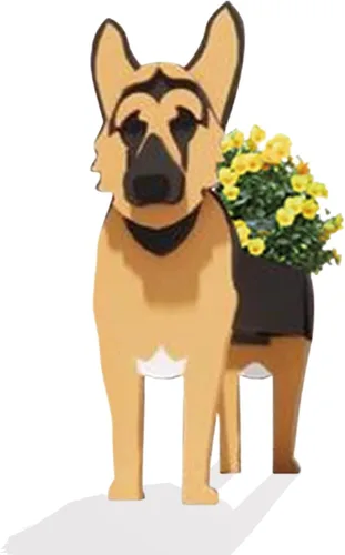 Miniatura 41 de Macetero de flores para perros, regalos para mujeres, bonitas macetas de PVC para perros, macetas para interiores y exteriores, maceta de jardín