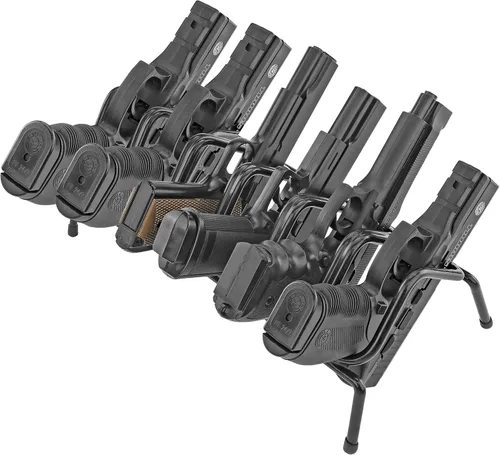 Miniatura 11 de BOOMSTICK Estante de montaje en pared para pistola con revestimiento de vinilo negro