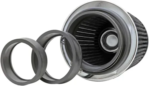 Miniatura 12 de K&N Filtro de aire universal con abrazadera original de alto flujo de por vida: Rendimiento, Premium, Lavable: Diámetro de la brida: 4 pulgadas