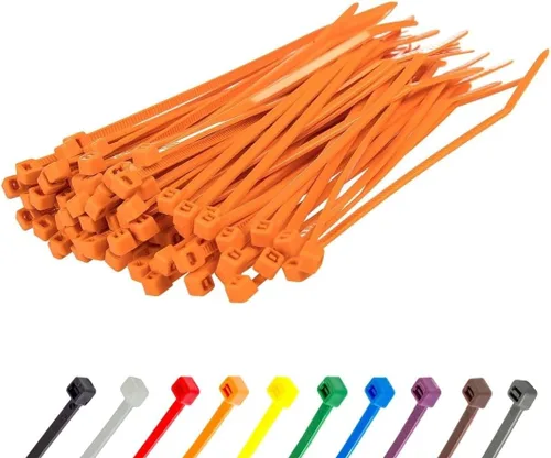 Miniatura 147 de GTSE - Paquete de 100 bridas con cremallera de 20.3 cm, color plateado/gris, 8.06 kg de resistencia, bridas de nailon grises resistentes a los rayos