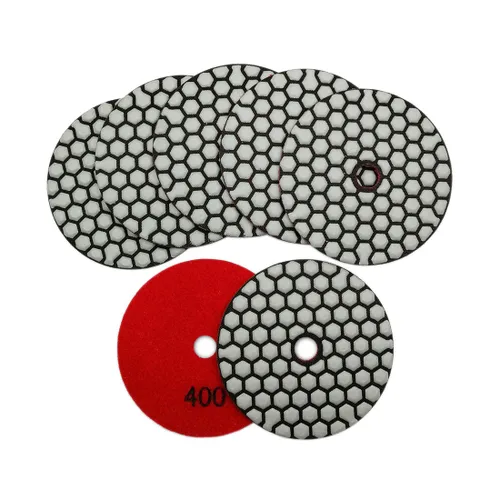 Miniatura 13 de SHDIATOOL Almohadillas de pulido de diamante seco de 4 pulgadas, grano 50, almohadillas de lijado de diamante, almohadillas de pulido para granito