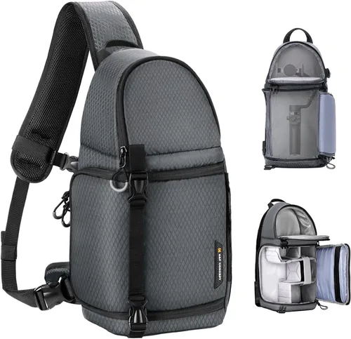 Miniatura 9 de K&F CONCEPT Bolso de Hombro para Cámara Bolso Bandolera para Cámara Mochila para Cámara DSLR/SLR/Sin Espejo para Fotografía Compatible
