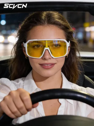 Miniatura 2 de SCVCN Night Vision Driving Glasses Anti Glare Polarized Yellow Lens Women Men Goggles Sport Sunglass Bicycle MTB 505