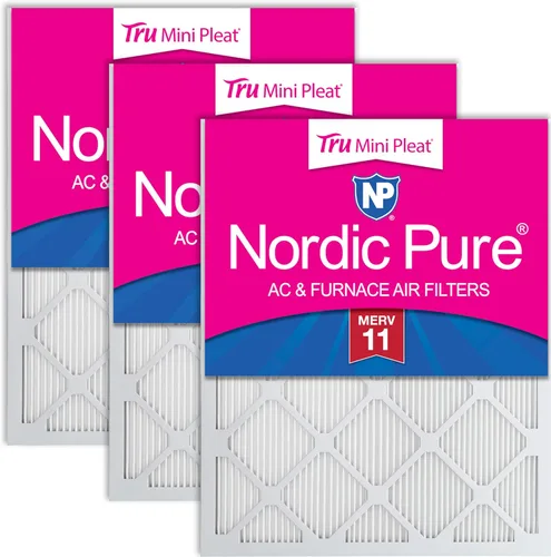 Miniatura 115 de Nordic Pure Filtros de aire para horno MERV 6 de 18 x 25 x 1 pulgadas (tamaño real: 17 1/2 x 24 1/2 x 3/4), color verde poliéster MERV 6, reduce