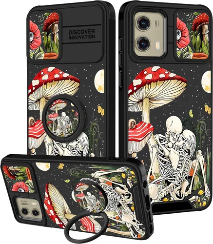 Miniatura 35 de Funermei Funda para Moto G Play 4G 2024 – Funda para teléfono para mujeres y niñas, diseño único de gato y libros, diseño único con funda