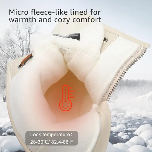 Miniatura 4 de STQ - Botas de pato para mujer, Botas de invierno acolchadas para la nieve