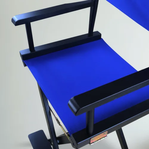 Miniatura 5 de Casual Home - Silla de director de 30 in, marco negro, lona azul rey, altura de barra