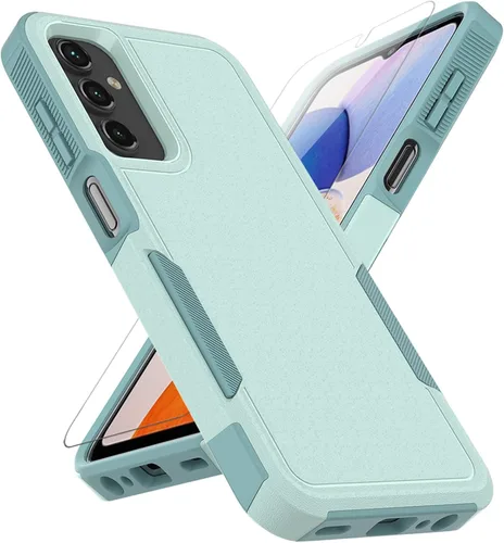 Miniatura 14 de Funda para Samsung Galaxy A15 5G: Funda protectora de doble capa resistente de servicio pesado para teléfono celular a prueba de golpes rugosa