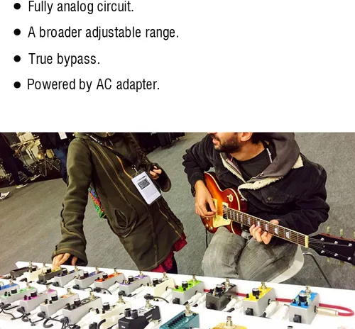 Miniatura 7 de Dilwe Pedal de efecto Mini compresor de guitarra Pedal de sostenedor para accesorios de guitarra eléctrica