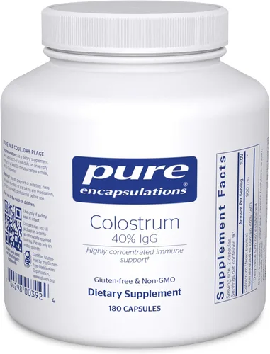 Miniatura 8 de Pure Encapsulations Calostro 40% IgG Apoyo Inmune Altamente Concentrado 90 Cápsulas