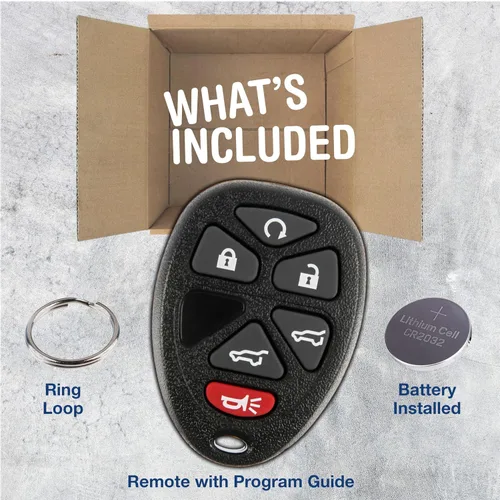 Miniatura 3 de KeylessOption Repuesto de llavero transmisor de 6 botones., Negro