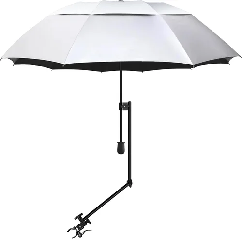 Miniatura 45 de XLINGZA Sombrilla de playa UPF 50+ con abrazadera universal ajustable