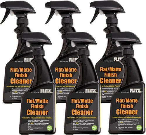 Miniatura 9 de Flitz Limpiador de acabado mate plano, botella de 8 onzas de aerosol de vinilo hecho en Estados Unidos para eliminar fácilmente la grasa, cera
