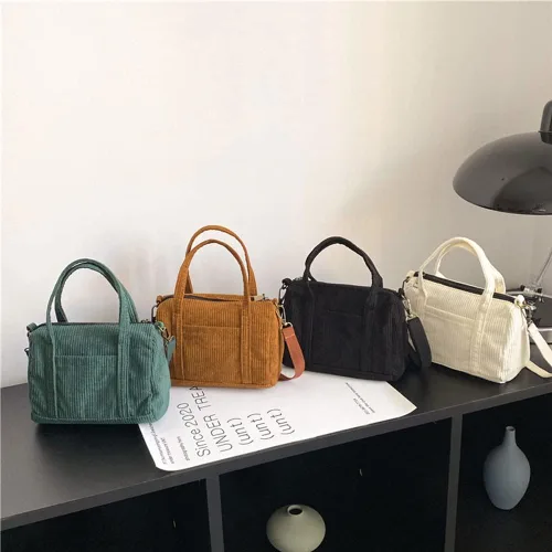 Miniatura 8 de Bolsos cruzados para mujer, bolsos de pana estilo hobo para el hombro, bolsos cruzados, carteras, bolso pequeño 2023